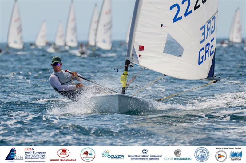 Day 4 - ILCA 6 Youth European Championships and Open European Trophy in Thessaloniki photo copyright Thom Touw / www.thomtouw.com taken at Nautical Club of Thessaloniki and featuring the ILCA 6 class
