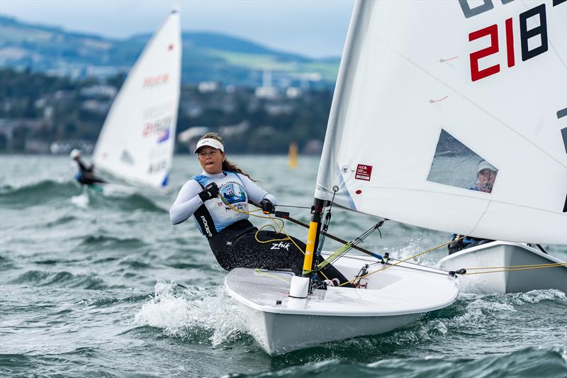 Elyse Ainsworth during the 2026 ILCA 6 Women's Worlds in Dun Laoghaire - photo © Beau Outteridge / Australian Sailing Team