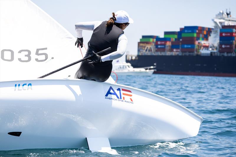 Charlotte Rose, ILCA 6 World Champion photo copyright America One Racing taken at San Diego Yacht Club and featuring the ILCA 6 class