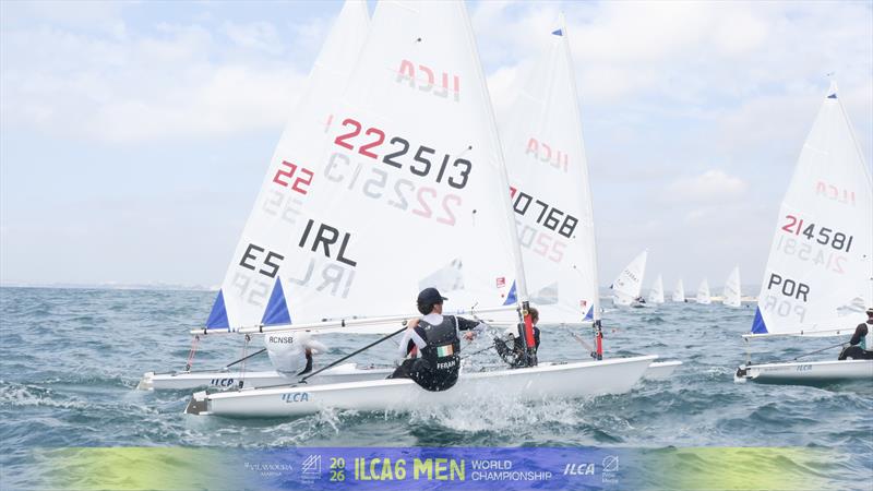 ILCA 6 Men's Worlds at Vilamoura, Portugal Day 1 - photo © Vilamoura Sailing / Prow Group