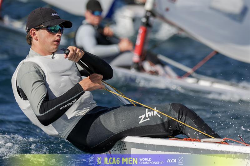 Day 5 - ILCA 6 Men's Worlds at Vilamoura, Portugal photo copyright Vilamoura Sailing / Prow Group taken at Vilamoura Sailing and featuring the ILCA 6 class