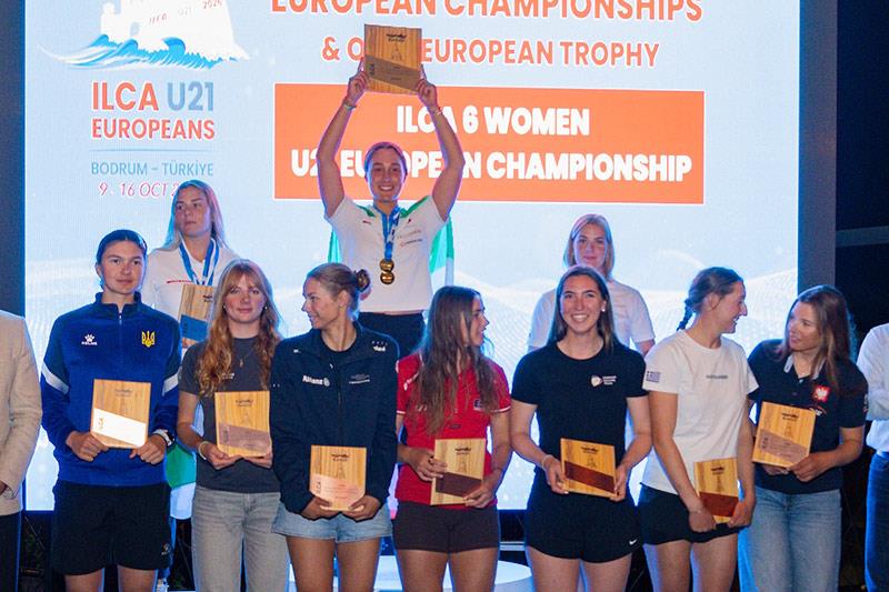 ILCA U21 Europeans at Bodrum ILCA 6 Prize Winners - photo © Gokay Peksev / Turkish Sailing Federation