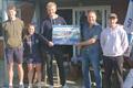 Runners up, Marconi, with their invite to the final - British Keelboat League at Marconi © Jenny Ball