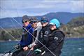 Wicked, winners of the Women's Division L to R Steve Henley, Nick Jones, Paige Caldecoat (skipper) and Eirini Marios - 2024 SB20 Australian National Championship © Jane Austin