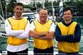 John Pollard, Henry Wetherell and David Chapman win the SB20 Worlds 2025 © Matteo Garrone