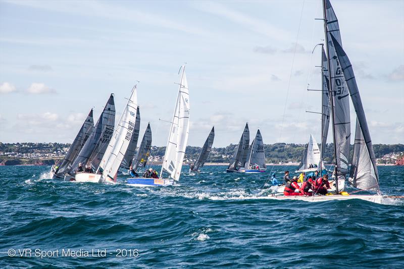 SB20 UK Nationals at Torbay day 3 photo copyright VR Sport Media taken at Royal Torbay Yacht Club and featuring the SB20 class