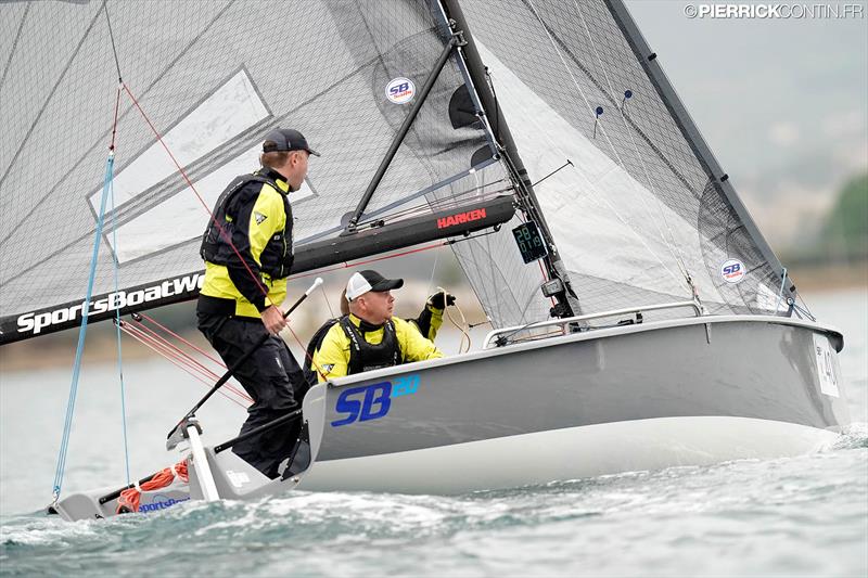 2019 SB20 World Championship day 1 photo copyright Pierrick Contin taken at COYCH Hyeres and featuring the SB20 class