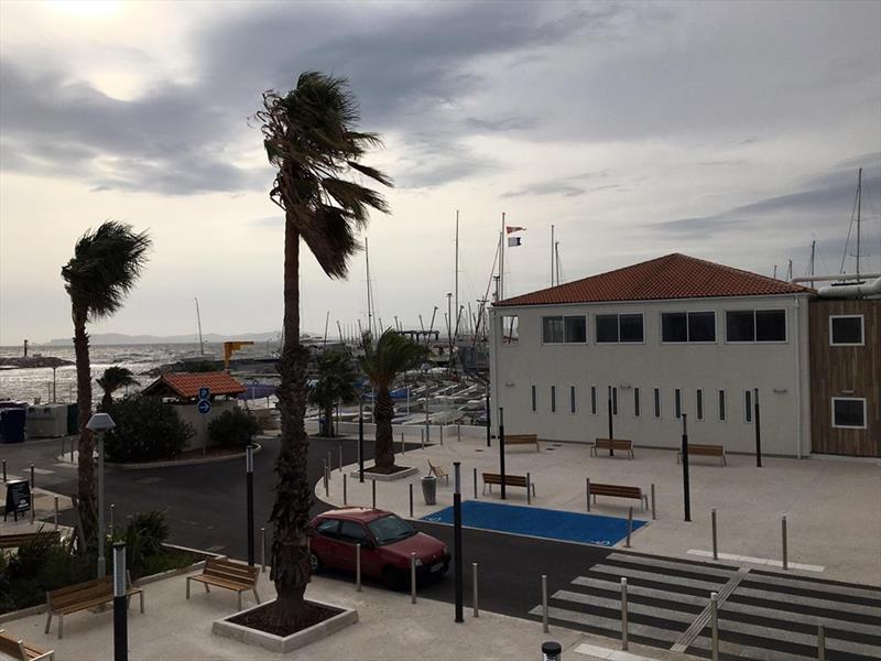 No racing on day 3 of the 2019 SB20 World Championship due to high winds photo copyright SB20 Class taken at COYCH Hyeres and featuring the SB20 class