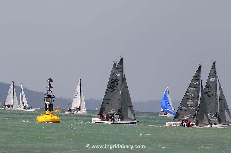 Cowes Week 2021 day 1 photo copyright Ingrid Abery / www.ingridabery.com taken at Cowes Combined Clubs and featuring the SB20 class