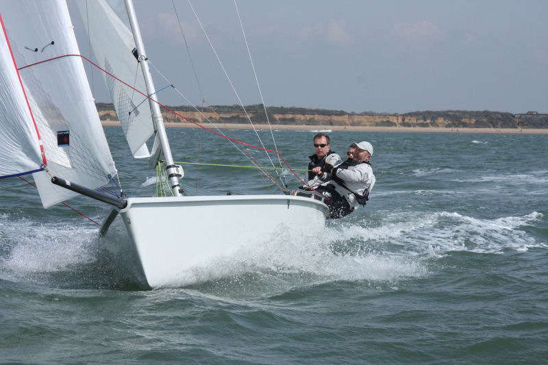 Craig Burlton's Gill Race Team won all Laser SB3 races on day 4 of the Raymarine Warsash Spring Series photo copyright Eddie Mays taken at Warsash Sailing Club and featuring the SB20 class