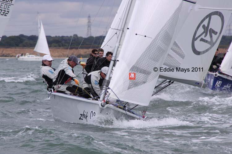 SB3 nationals day 1 photo copyright Eddie Mays taken at Royal Southern Yacht Club and featuring the SB20 class