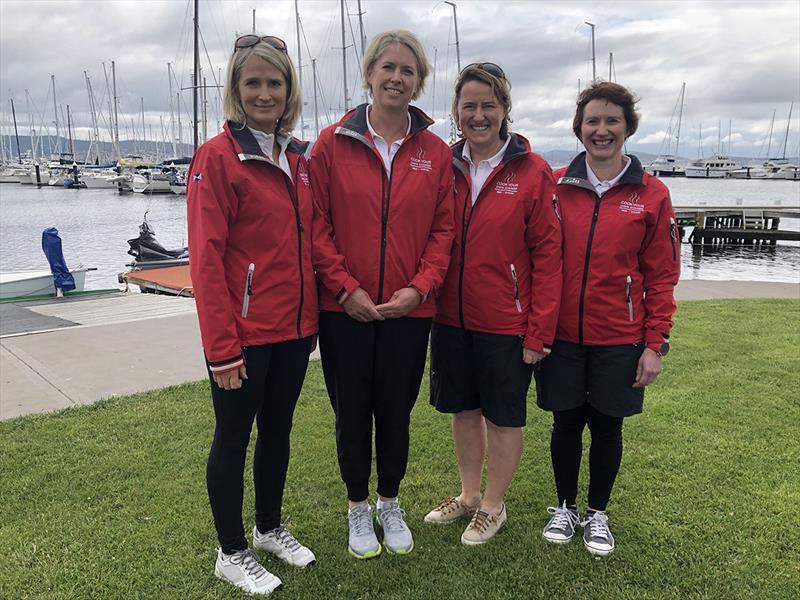 Cook Your Own Dinner, L-R Felicity Allison, Jill Abel, Mel Ford and Bridget Hutton photo copyright Jane Austin taken at Derwent Sailing Squadron and featuring the SB20 class