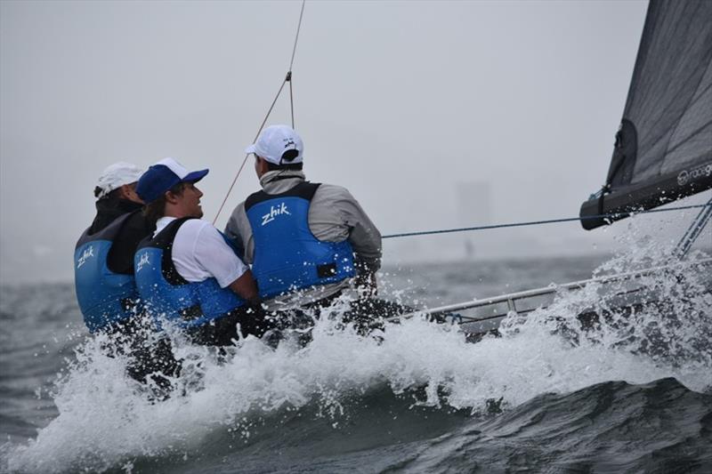 Export Roo - Michael Cooper, Sam Tiedemann, David Chapman - Day 1 - 2018 SB20 Australian Championship photo copyright Jane Austin taken at Derwent Sailing Squadron and featuring the SB20 class