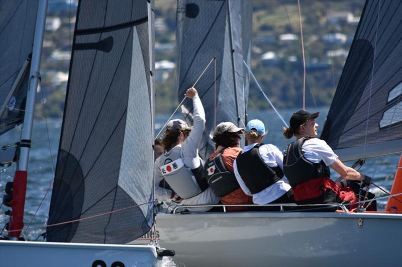 2018 SB20 Australian Championship - Day 2 photo copyright Jane Austin taken at Derwent Sailing Squadron and featuring the SB20 class