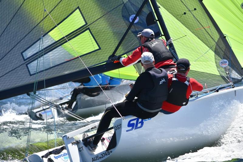 2018 SB20 Australian Championship - Day 2 photo copyright Jane Austin taken at Derwent Sailing Squadron and featuring the SB20 class