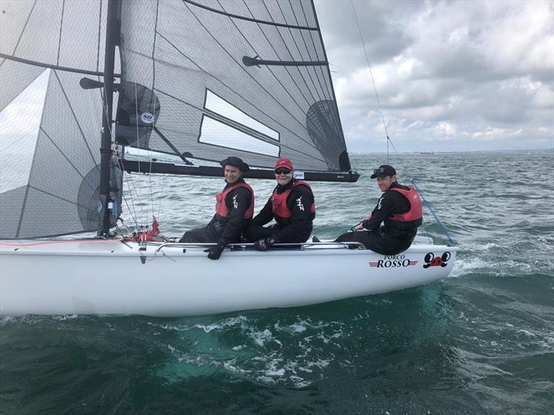 Porco Rosso sailing on The Solent today,  a mixed day for the Tasmanians - 2019 SB20 Class UK National Championships - photo © Ron Breary
