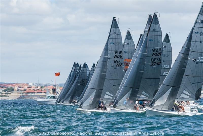 Day 1 - SB20 Portuguese National Championship fleet - photo © Anna Zykova