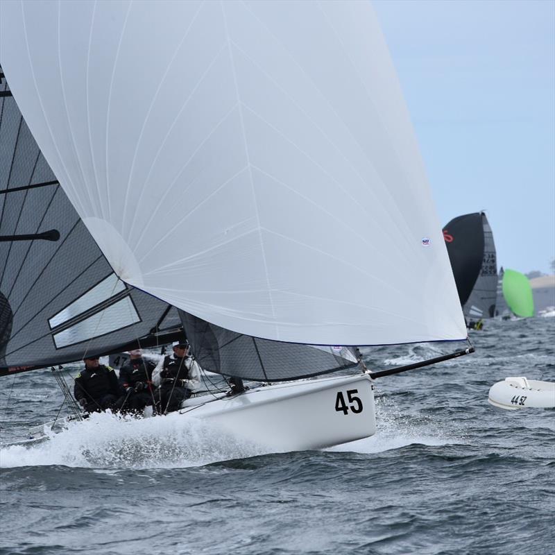 Aeolus sailing in 2018 SB20 Worlds Hobart Tasmania photo copyright Jane Austin taken at  and featuring the SB20 class