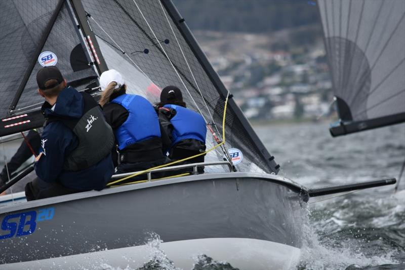 Export Roo (Michael Cooper) - 2019 SB20 Australia's Summer Pennants photo copyright Jane Austin taken at Royal Yacht Club of Tasmania and featuring the SB20 class