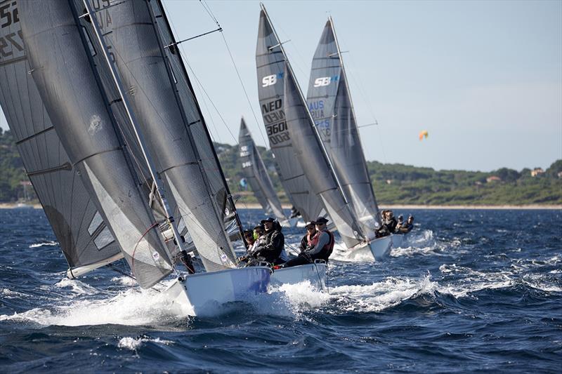 SB20 French Grand Slam - fleet on the final day of sailing photo copyright COYCH taken at  and featuring the SB20 class