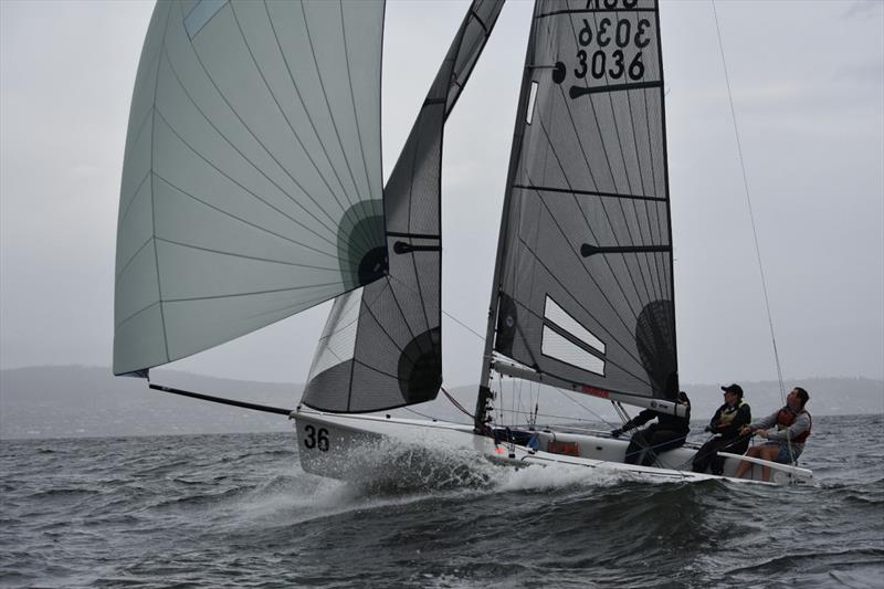 Honey Badger wins the SB20 Pre-Christmas Summer Pennant Series in Hobart photo copyright Jane Austin taken at Royal Yacht Club of Tasmania and featuring the SB20 class