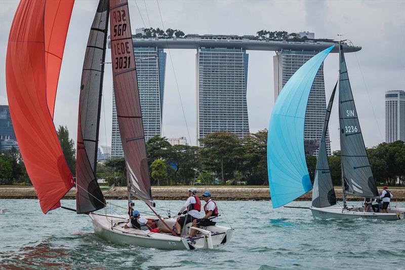 Skyline racing  - SB20 Singapore Asian Grand Slam Week photo copyright Anna Zykova taken at Singapore Sailing Federation and featuring the SB20 class