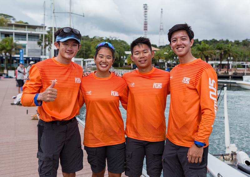 Second team NUS1 - SB20 Singapore Asian Grand Slam Week photo copyright Anna Zykova taken at Singapore Sailing Federation and featuring the SB20 class