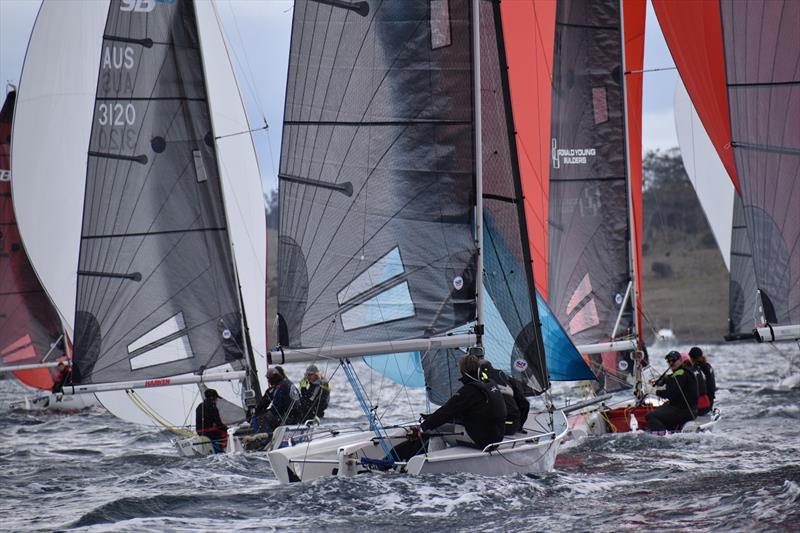 Spring Bay Mill SB20 Australian Championship - Day 2 photo copyright Jane Austin taken at Derwent Sailing Squadron and featuring the SB20 class
