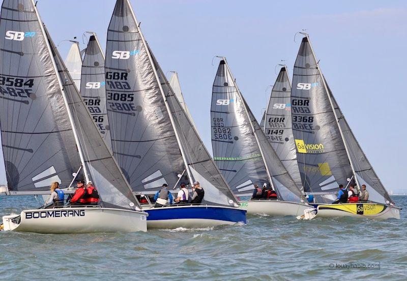 SB20 UK National Championships 2020 photo copyright Louay Habib / RSrnYC taken at Royal Southern Yacht Club and featuring the SB20 class