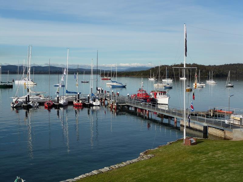 PDYC Jetty photo copyright PDYC taken at Port Dalrymple Yacht Club and featuring the SB20 class