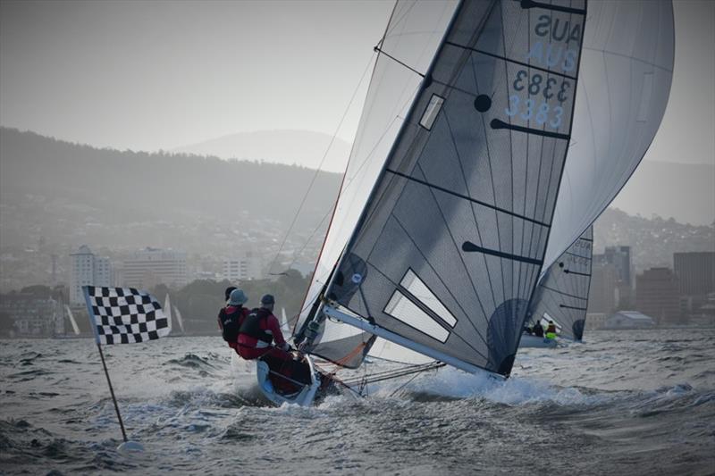 Team Rebellion, skippered by former SB20 Australia Class President Steve Catchpool photo copyright Jane Austin taken at  and featuring the SB20 class