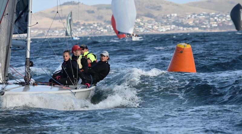 The youth team of Honey Badger, skippered by Toby Burnell, is one of the top youth teams sailing in Hobart - photo © Jane Austin