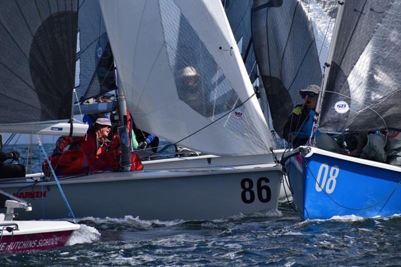 SB20 sailing offers intense racing - Harcourts Hobart SB20 Australian Championship photo copyright Jane Austin taken at Derwent Sailing Squadron and featuring the SB20 class