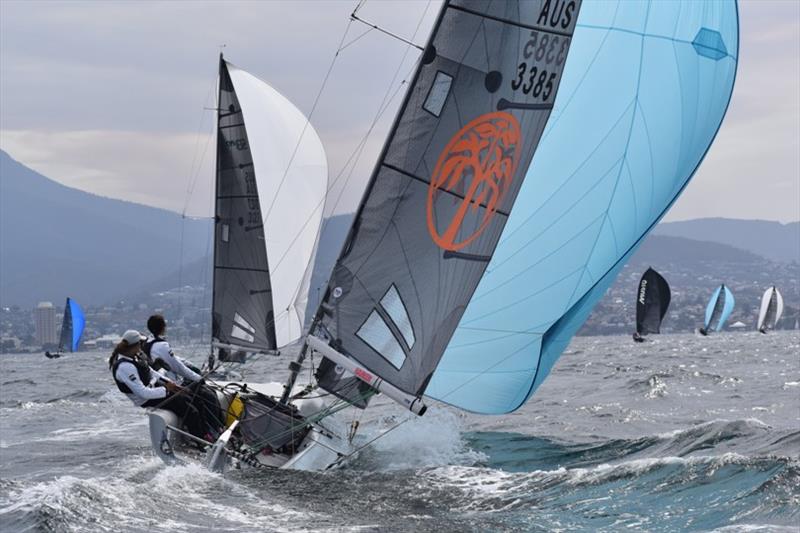 The Fahan School had some good speed downwind - 2021 SB20 Australian Championship - photo © Jane Austin