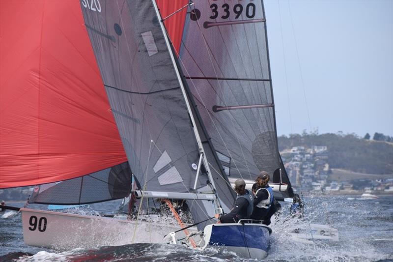Day one leader Mind Games under pressure from Taz Racing Team - 2021 SB20 Australian Championship - photo © Jane Austin