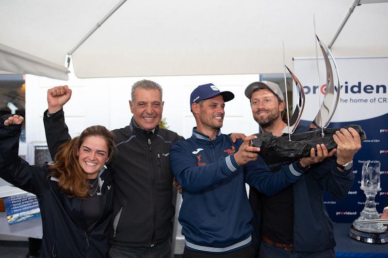 2022 SB20 Worlds at Dun Loughaire prize giving photo copyright Anna Zykova taken at Royal Irish Yacht Club and featuring the SB20 class