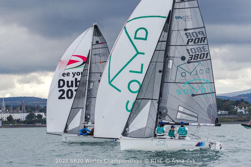 2022 SB20 Worlds at Dun Loughaire day 5 photo copyright Anna Zykova taken at Royal Irish Yacht Club and featuring the SB20 class