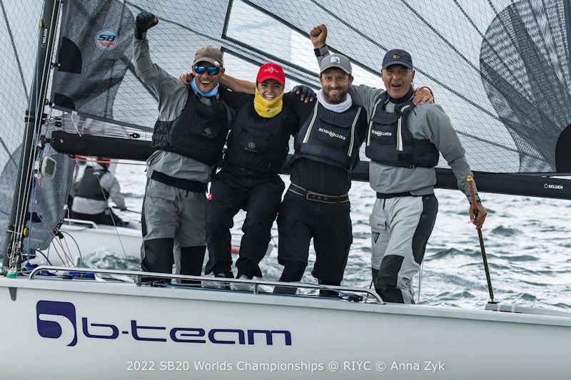 2022 SB20 Worlds at Dun Loughaire day 5 photo copyright Anna Zykova taken at Royal Irish Yacht Club and featuring the SB20 class