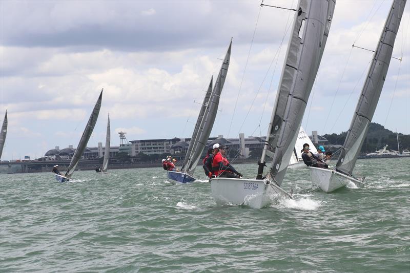 Sailors racing toward the top mark - 2022 SB20 National Championships photo copyright Raffles Marina taken at  and featuring the SB20 class