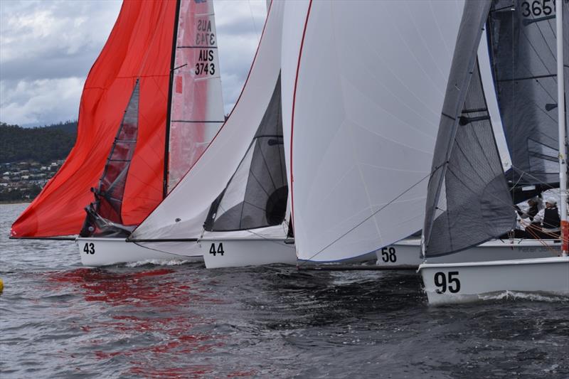 2022 SB20 Australian Championship in Hobart Day 1 photo copyright Jane Austin taken at Royal Yacht Club of Tasmania and featuring the SB20 class