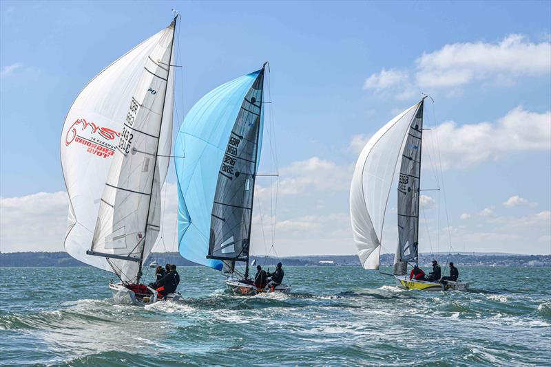 SB20s on the Warsash Spring Championships First Weekend photo copyright Close Hauled Photography taken at Warsash Sailing Club and featuring the SB20 class