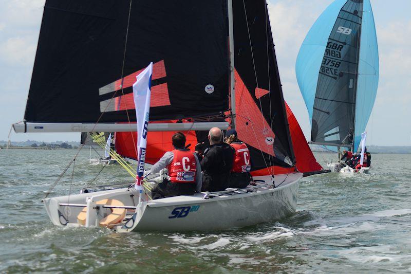 Champagne conditions for British Keelboat League at Marconi photo copyright kSail taken at Marconi Sailing Club and featuring the SB20 class