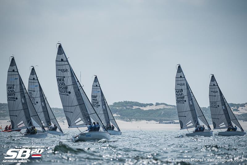 2023 SB20 World Championships - Day 1 photo copyright Laurens Morel taken at Jachtclub Scheveningen and featuring the SB20 class