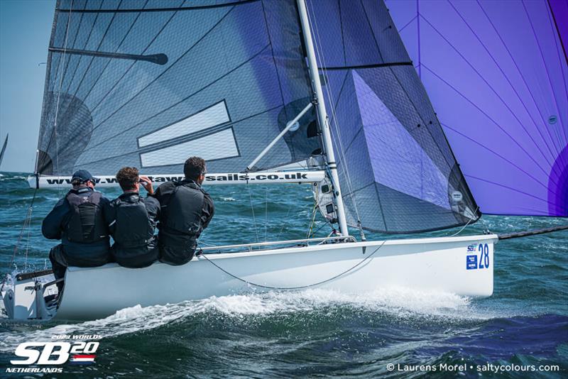 2023 SB20 World Championships - Day 3 photo copyright Laurens Morel / www.saltycolours.com taken at Jachtclub Scheveningen and featuring the SB20 class