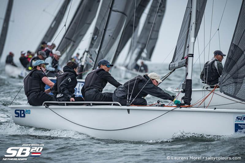 2023 SB20 World Championships - Day 3 photo copyright Laurens Morel / www.saltycolours.com taken at Jachtclub Scheveningen and featuring the SB20 class