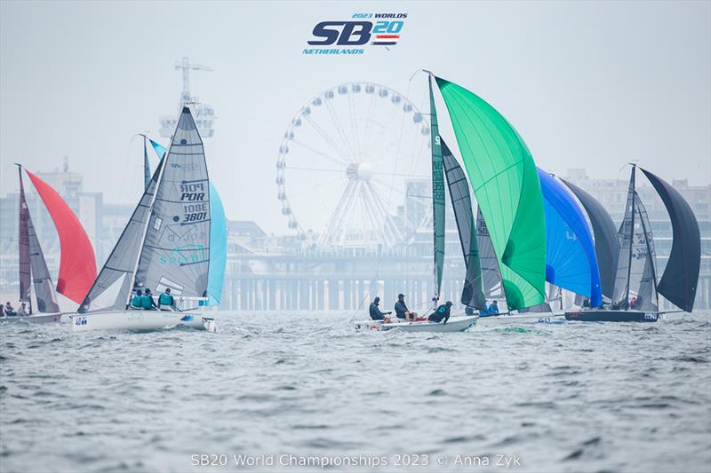 2023 SB20 World Championships - Day 4 photo copyright Anna Zykova taken at Jachtclub Scheveningen and featuring the SB20 class