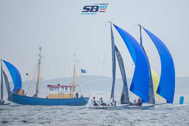 2023 SB20 World Championships - Day 4 photo copyright Anna Zykova taken at Jachtclub Scheveningen and featuring the SB20 class