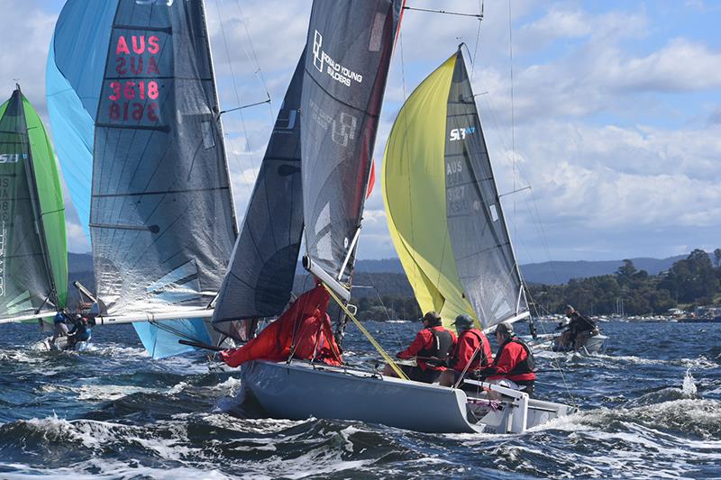 Expect loads of action on the Tamar River at Beauty Point this weekend in the SB20 Australian Championship - photo © Jane Austin