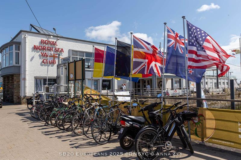 All set for racing at the SB20 Europeans 2025 in Ostend, Belgium photo copyright Anna Zyk taken at Royal North Sea Yacht Club and featuring the SB20 class