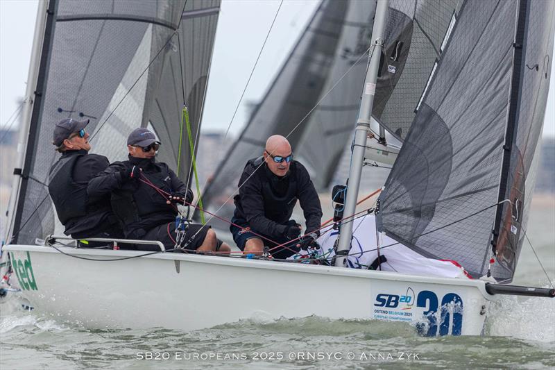 All set for racing at the SB20 Europeans 2025 in Ostend, Belgium photo copyright Anna Zyk taken at Royal North Sea Yacht Club and featuring the SB20 class